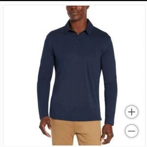 Banana Republic Men's Long Sleeve Polo Shirt